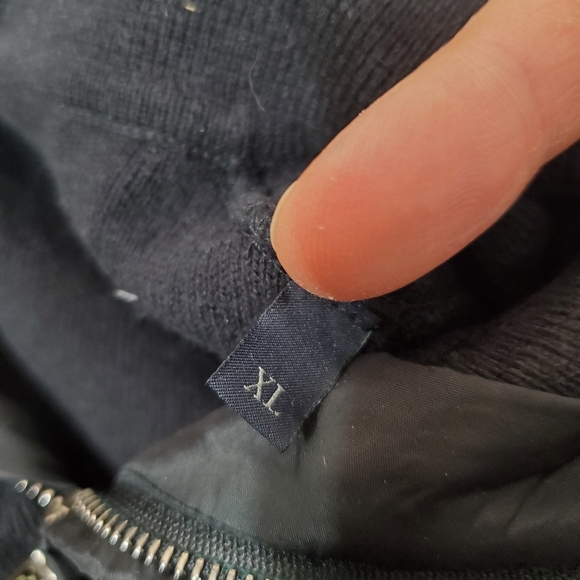 Zegna Sport Men's Quarter Zip Black Ribbed Stretchy Long Sleeves Sweater. XL. - Picture 5 of 15